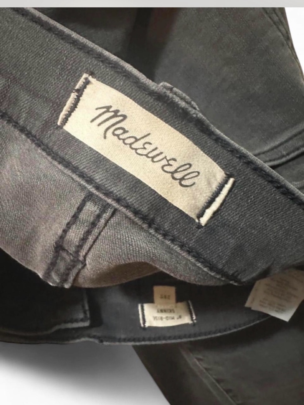 Madewell Men’s Charcoal Slim Jeans